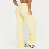 Straight Leg Pants Ultra Soft Butter Fabric Women Mid-Waist Yoga Pants Naked Feel Sports Leggings Pilates Running Sport Trousers