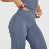 Straight Leg Pants Ultra Soft Butter Fabric Women Mid-Waist Yoga Pants Naked Feel Sports Leggings Pilates Running Sport Trousers