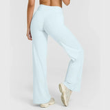 Straight Leg Pants Ultra Soft Butter Fabric Women Mid-Waist Yoga Pants Naked Feel Sports Leggings Pilates Running Sport Trousers